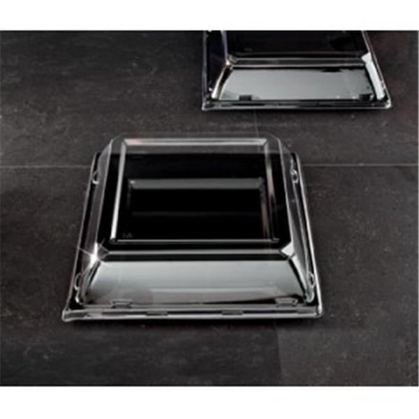 Emi Yoshi EMI Yoshi EMI-SP9LP 9.5 in. Squares Clear Dinner Plate Pet Lid - Pack of 120 EMI-SP9LP - main